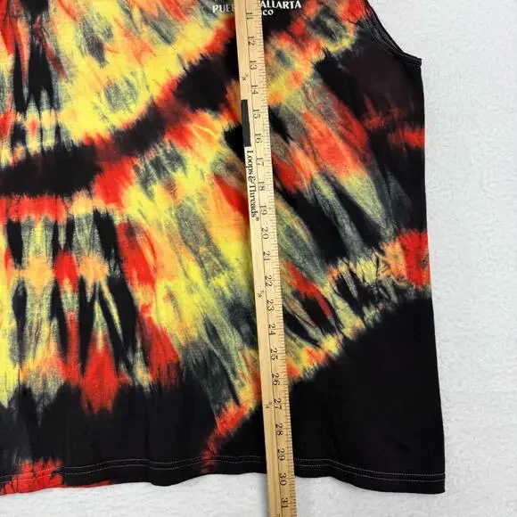 Y2K Harley Davidson Motorcycle XL Tie Die Sleeveless Muscle Shirt Grunge Punk - Picture 7 of 9